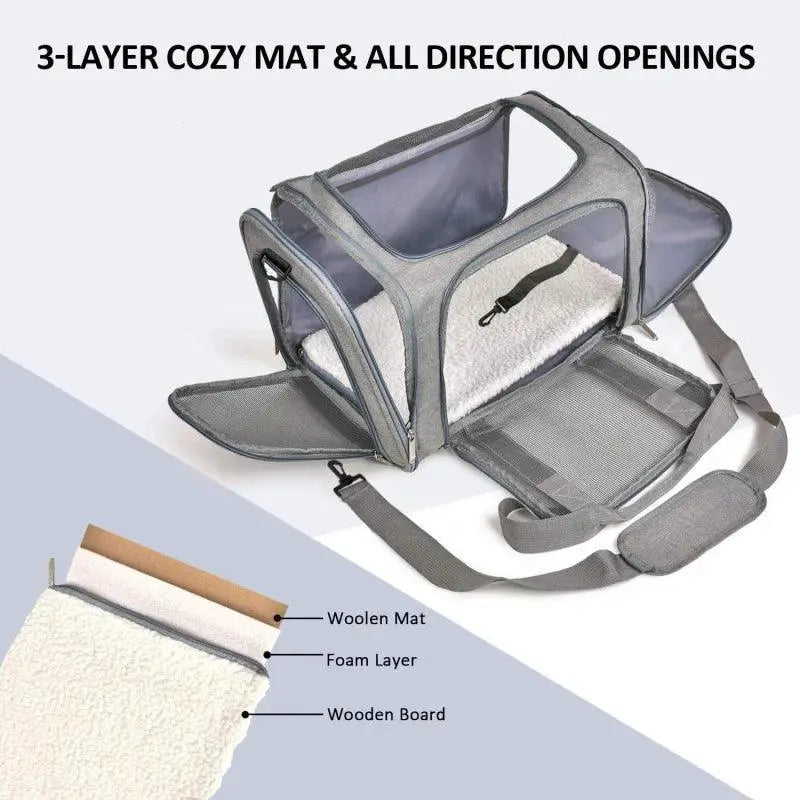 PawVoyage Pet Carrier Bag Airline Approved Cat Carrier