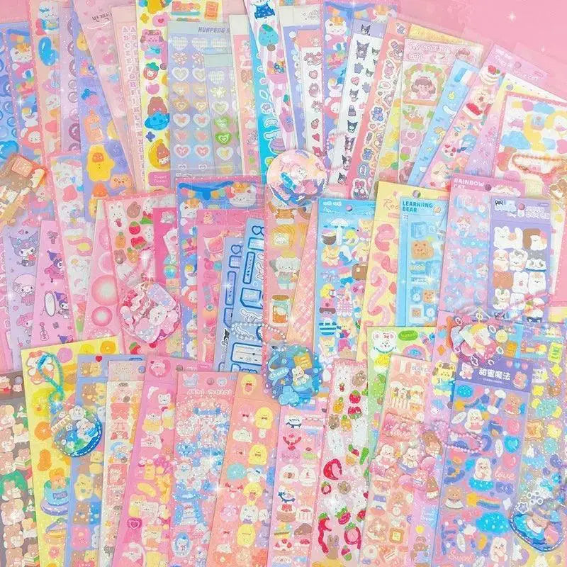 200 Cute Sticker Set for Kids Scrapbooking Kit Deluxe
