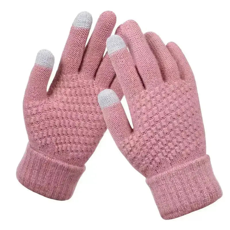Autumn Winter Fleece Touch Screen Gloves Unisex Warm