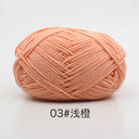 40-50g 4ply Milk Cotton Knitting Yarn For Crochet Craft