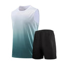 Fitness Clothes Men's Ice Silk Quick-Dry Vest Set T-Shirt