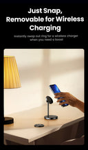 UGREEN Magnetic Phone Ring Holder For Magsafe iPhone 15 14 13 Pro Xiaomi Samsung Huawei 360 Degree Rotation Stand