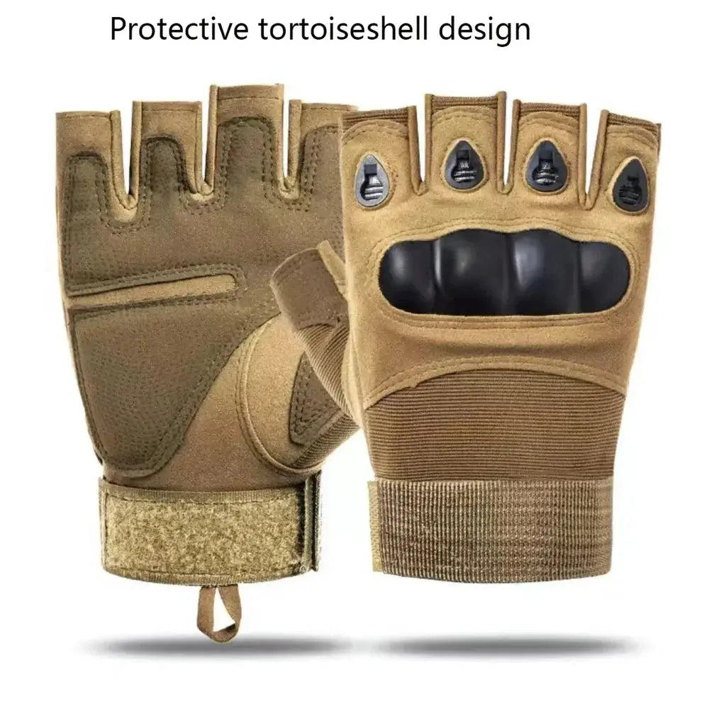 Half-Finger Tactical Gloves Men Outdoor Cycling Anti Slip