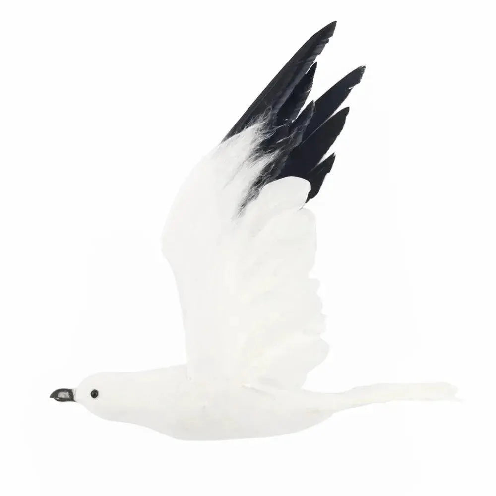 1Pc Simulated Feather Seagulls Bird Figurines For Home Decor