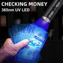 UV Flashlight - 365Nm Rechargeable Detector