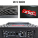 1500W Max/400W RMS 10" Under-Seat Car Subwoofer System - Active Powered Amplifier with Enclosed Bass Design, High-Resolution Audio & Variable Bass Boost, RCA/Low-Level Inputs, Fit for Compact Vehicles, Subwoofer Speaker for C