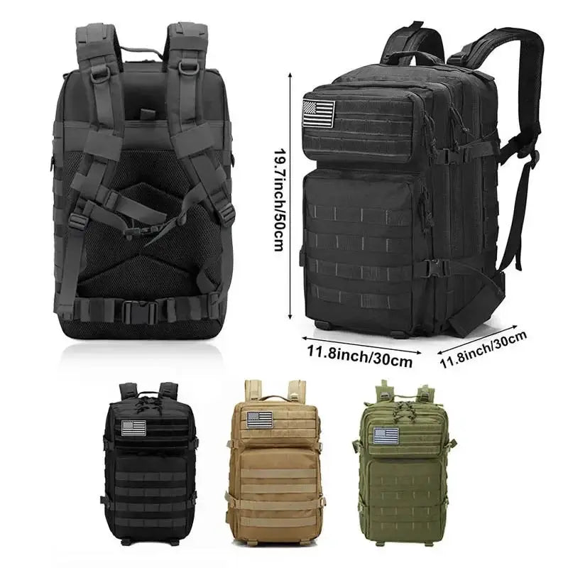 50L 35L 25L Tactical Backpack Large Capacity Rucksacks