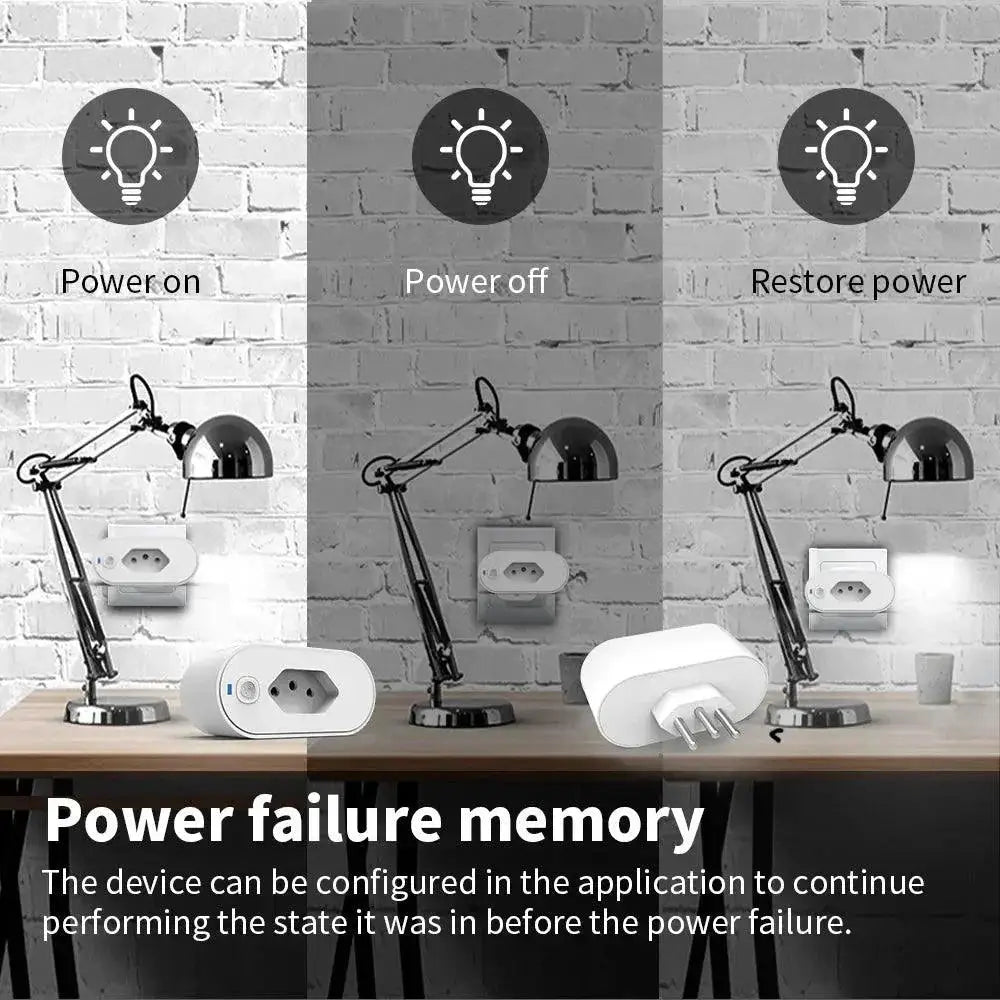 Smart WiFi Plug With Voice Control And Energy Monitoring