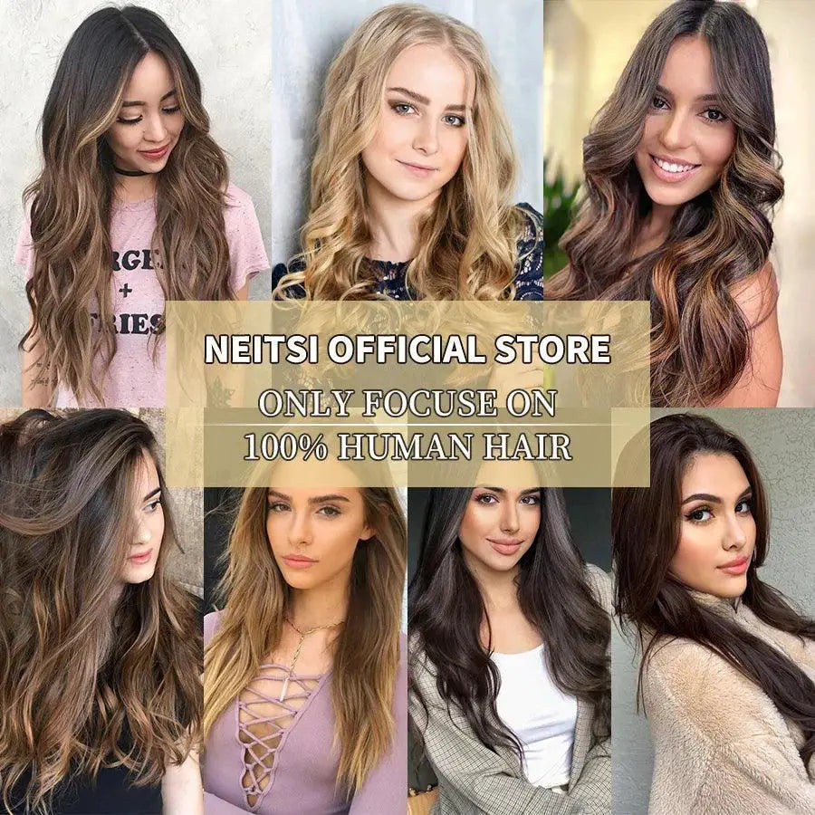 Straight Remy Human Clip In Extensions Black Blonde 20 Inch