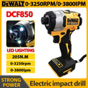 DCF850 20V Impact Driver Brushless Motor Power Tools Compact