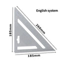 7-Inch Triangle Ruler for Precise Measurements and Angles