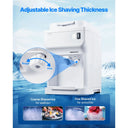 SucceBuy Commercial Ice Shaver Crusher - Per Hour Electric Snow