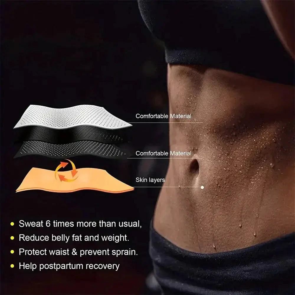 Breathable Neoprene Waist Trainer Sauna Sweat Belt for Women