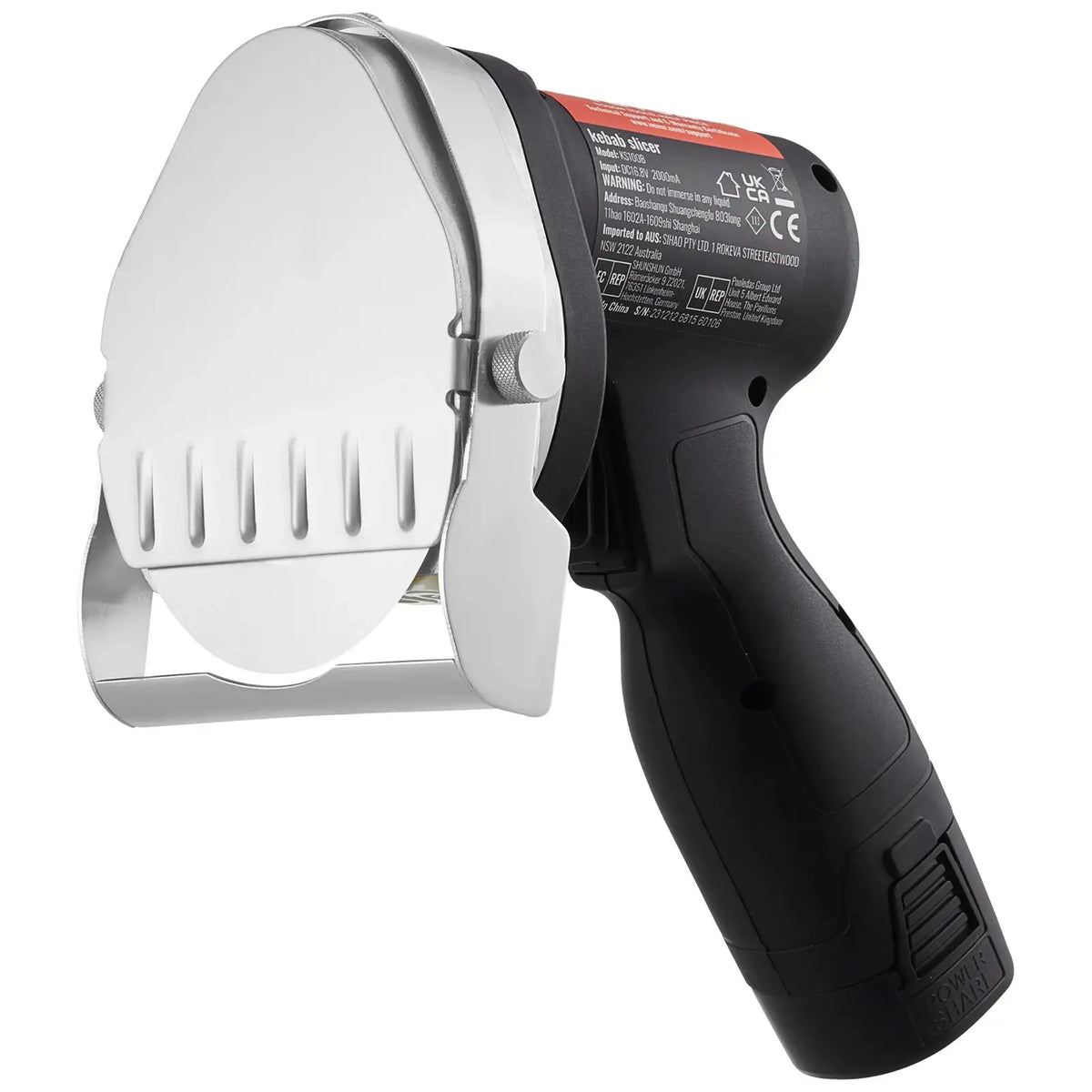 SucceBuy Electric Shawarma Knife, Cordless Battery Professional — product view 7