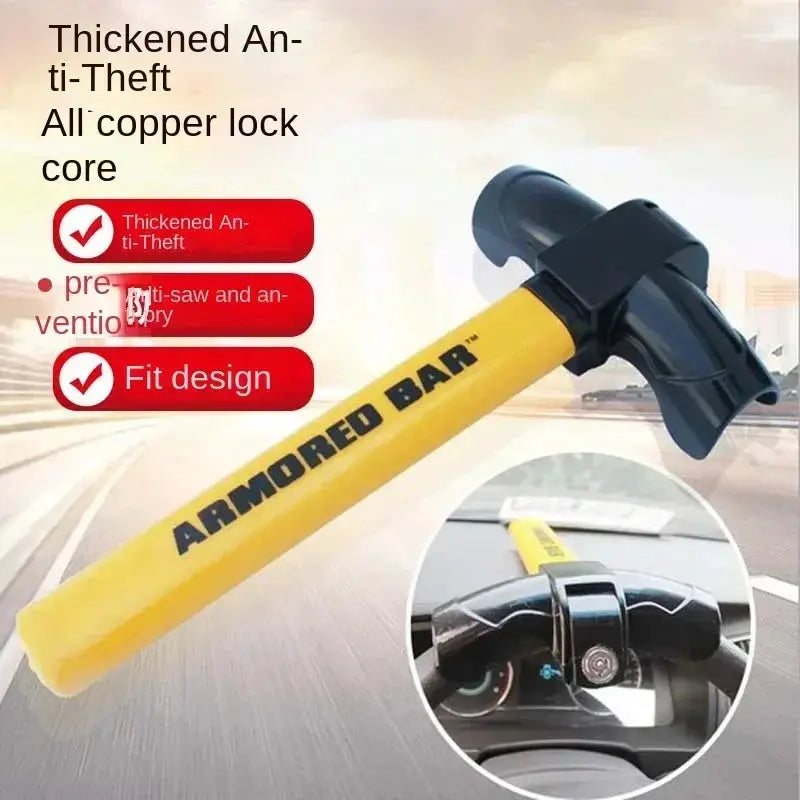 Car Steering Wheel Lock T Type Self Defense Safety Lock - OurLum.com