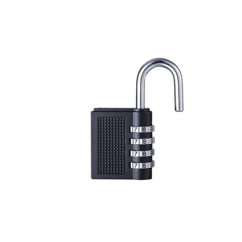4 Digit Zinc Alloy Combination Lock Padlock Luggage Anti-theft Weatherproof Security Outdoor Gym Safely Code Door Lock Black