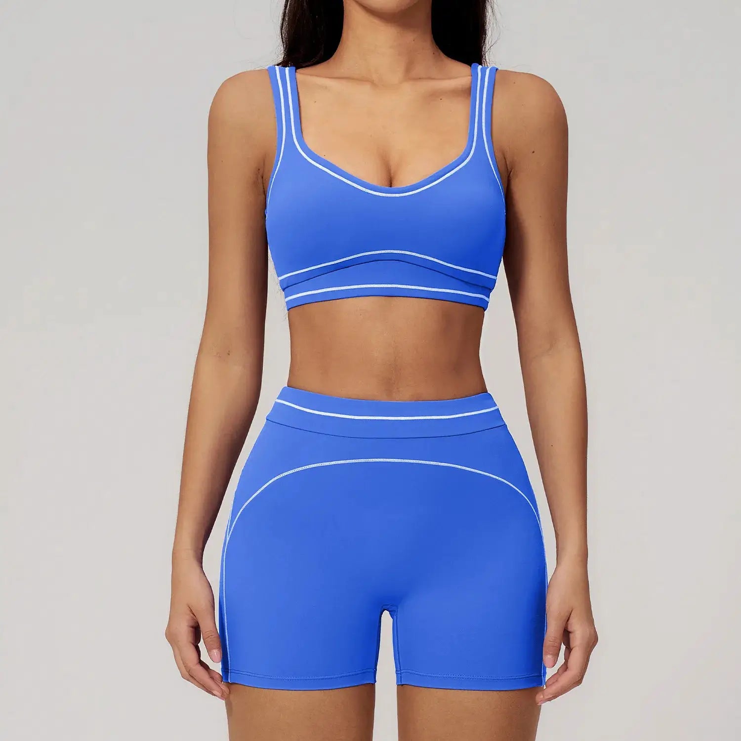 Fitness Suit 2PCS Yoga Set Women's Tracksuit Sports Outfits Gym Running Push Up Sportswear Legging Athletic Wear Workout Clothes