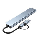 8-In-2 USB Hub 3.0 USB C Hub Dock Station For Macbook Pro