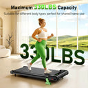 Akluer Under Desk Walking Pad Treadmill 2.5HP Incline LED Display