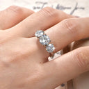 Anniversary Moissanite Ring For Couples