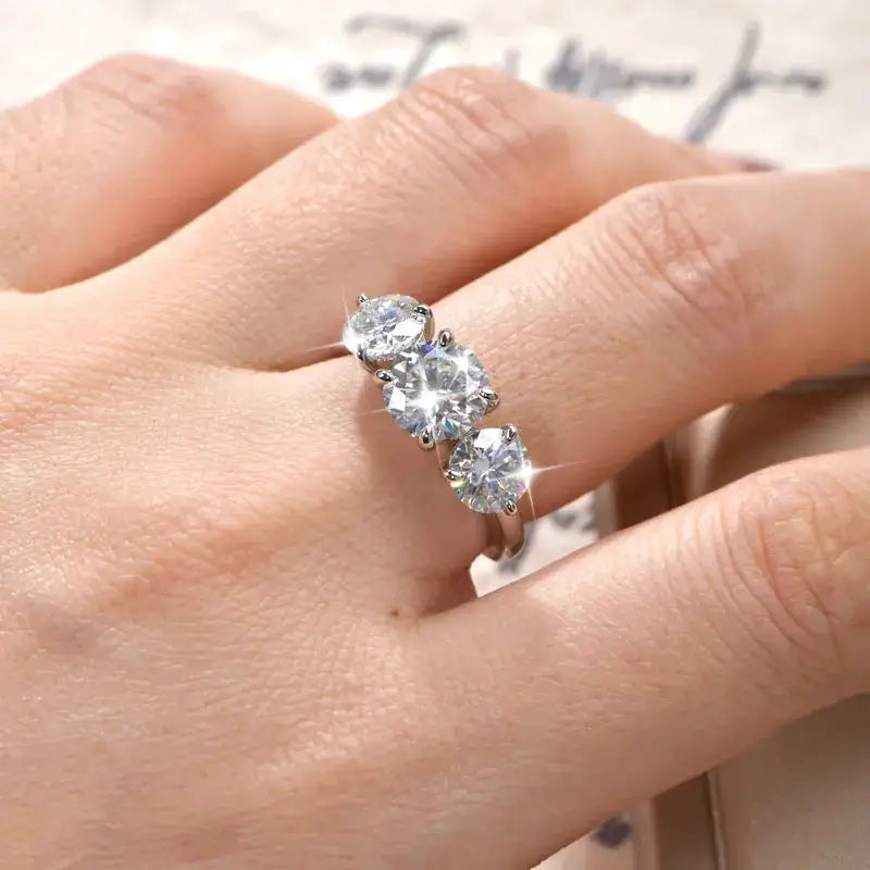 Anniversary Moissanite Ring For Couples — product image 7