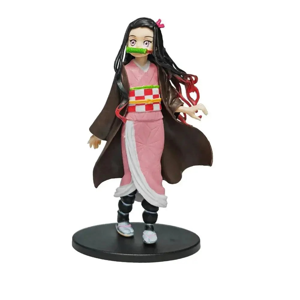 Demon Slayer Action Figures Set PVC Model Toys Epic Battles