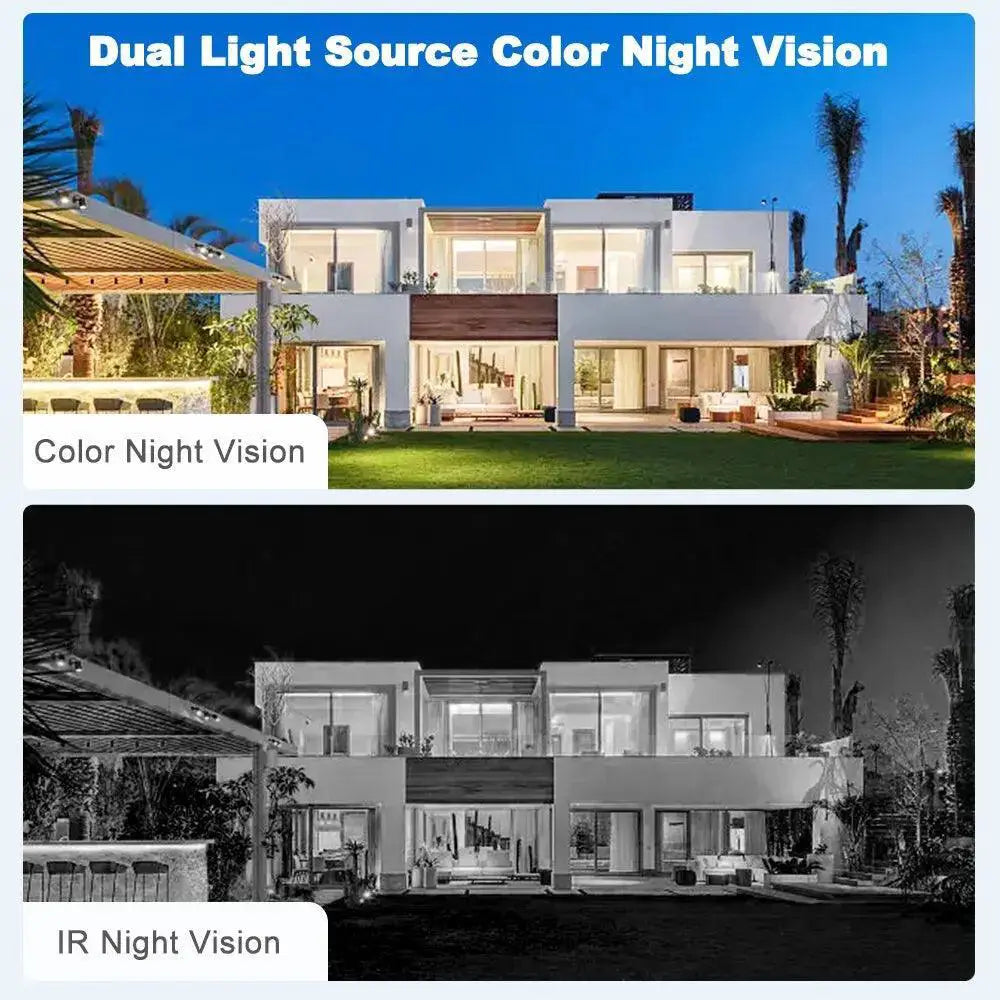 Solar Wireless Security Camera With Color Night Vision