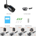 4MP Outdoor WiFi Security Camera with Night Vision and Motion Detection