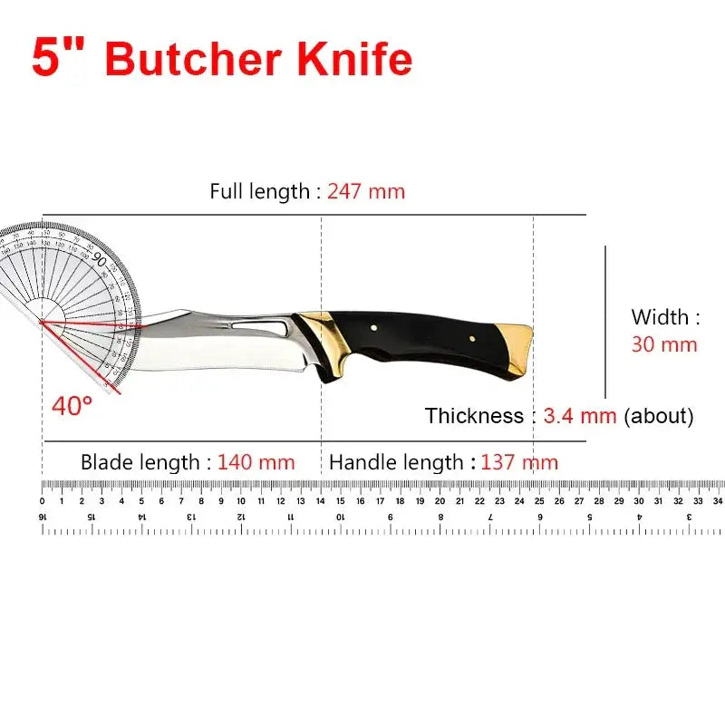 Handcrafted Stainless Steel Boning Knife For Meat And Fish - OurLum.com
