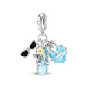 Sterling Silver Charm Summer Beach