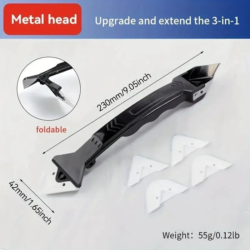 3 In 1 Silicone Caulking Tool Kit Stainless Steel Head Remover