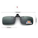 4 Color Grey Lenses Polarized Sunglasses Clip On Flip Up UV 380 Driving Fishing Night Vision Glasses Clips