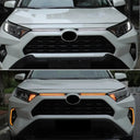 Toyota RAV4 2019-2021 Dual Color White LED Front Hood DRL Hook Amber Turn Signal