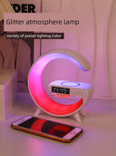 Wireless Charging Atmosphere Speaker Girl Fancy Night Light Gift