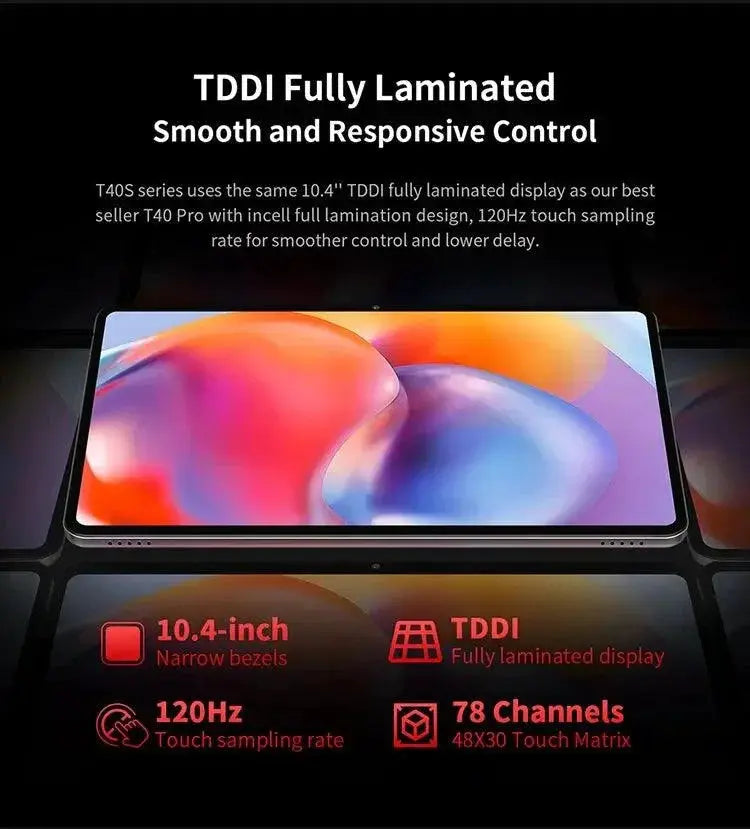 T40S 2024 Tablet High Performance 8 Core CPU 16GB RAM