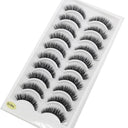 Glamorous Handmade 3D Mink Crisscross Eyelashes 10 Pairs