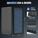 Rvpozwer Bifacial Solar Panel 400W