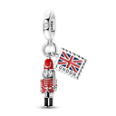 Sterling Silver Bright Red Charm
