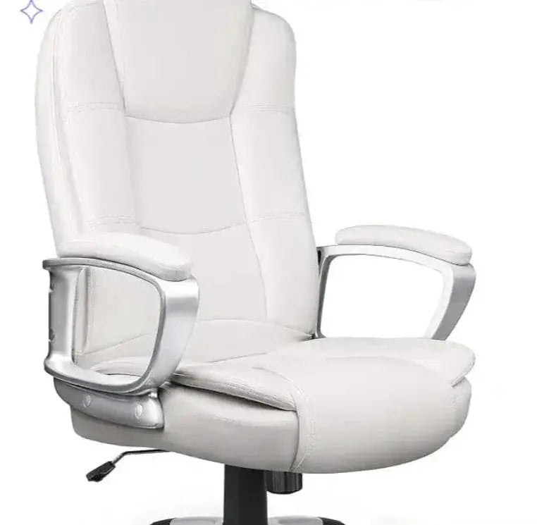 Office Desk Chair High Back Ergonomic White Computer