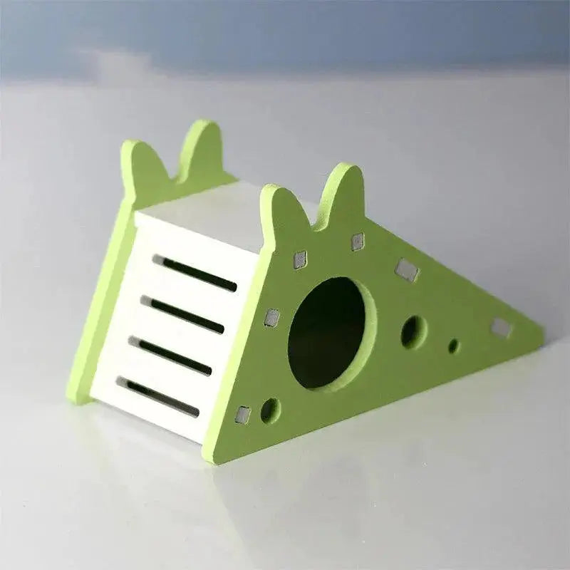 Small Pet House With Slide For Birds Hamsters Guinea Pigs