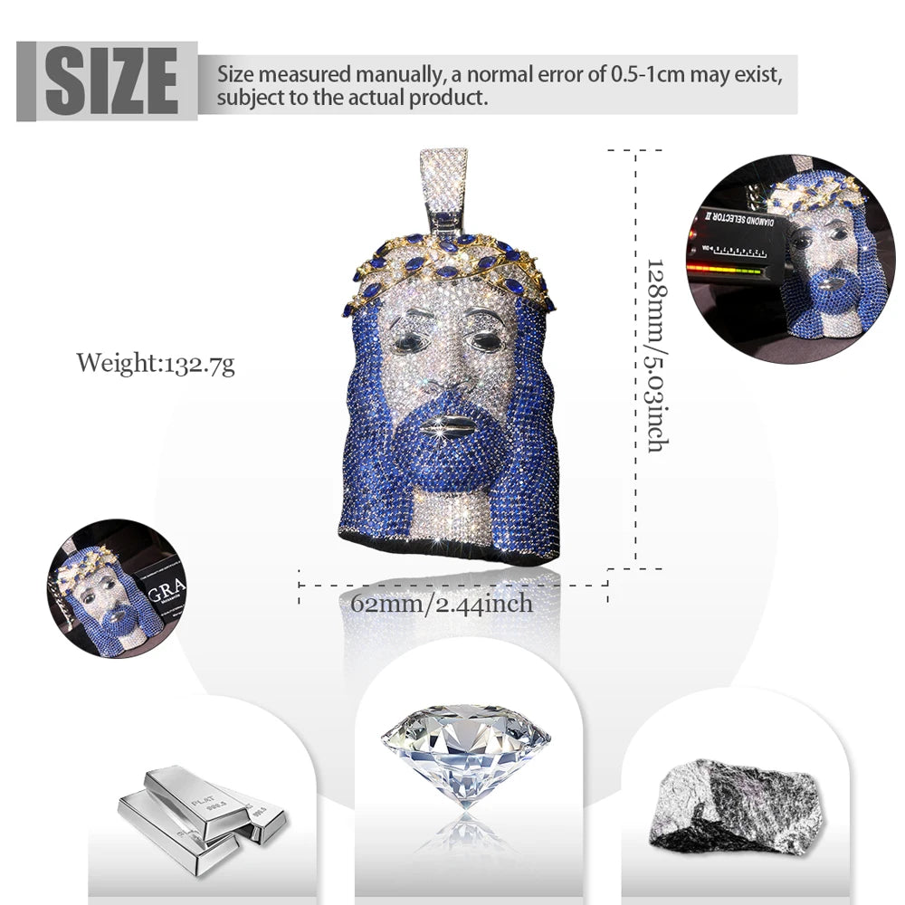 Bling Full Diamond Religious Necklace