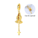 Golden Charm Bead Sterling Silver