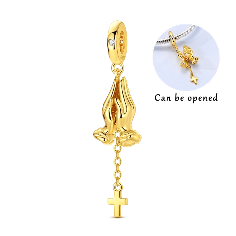 Golden Charm Bead Sterling Silver