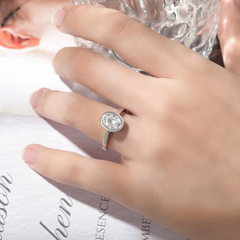 S Sterling Silver Ct Oval