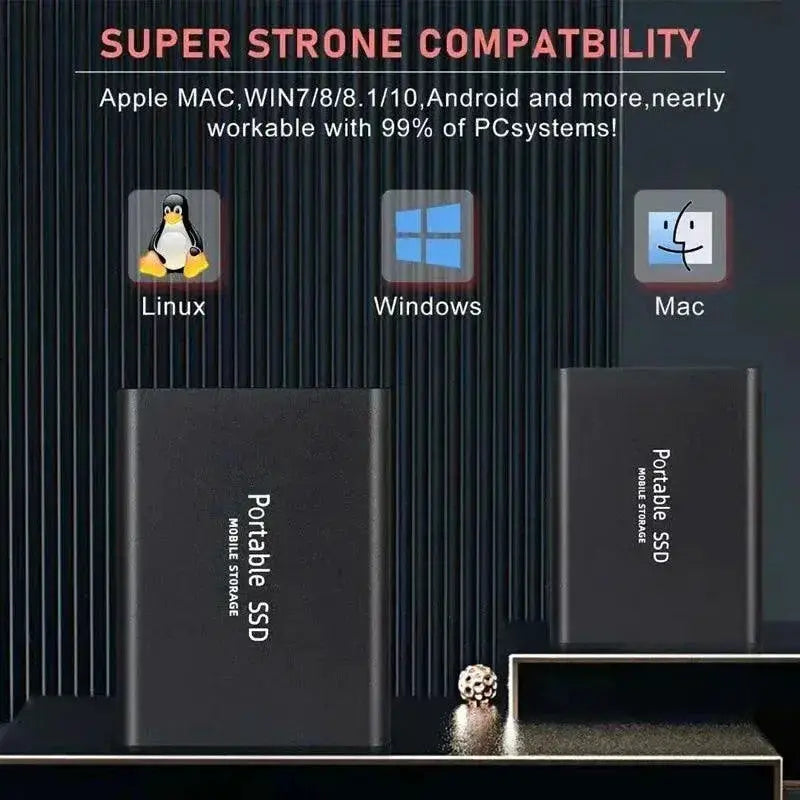 High Speed Portable SSD for Laptop Mac Fast Transfer