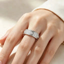 Sterling Silver Sterling Silver Moissanite Ring