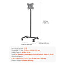 Universal TV Cart Single Bracket