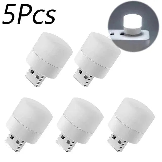 1/10Pcs Mini USB Night Light Warm White Eye Protection Lamp - OurLum.com