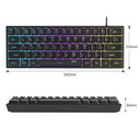 Mini Gaming Keyboard - Rgb Backlit Space Saver