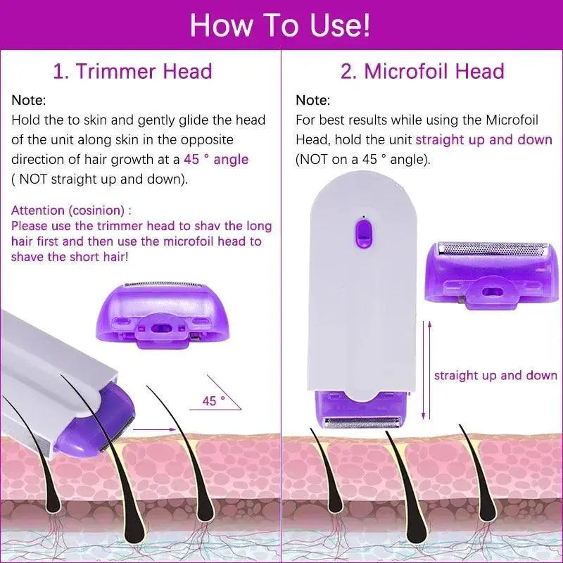 Laser Touch Epilator Professional Hair Removal Kit USB